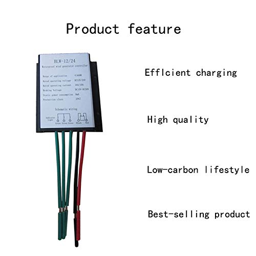 yeacher 400W DC12V / 24V Interruptor automático à prova d'água Regulador de controlador de gerador