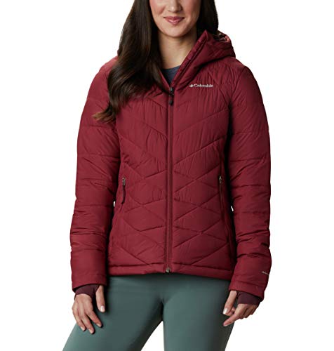 Image of Columbia Women's Omni-Heat Reflective Heavenly Hooded Hiking & Trekking Down Standard Length Jacket