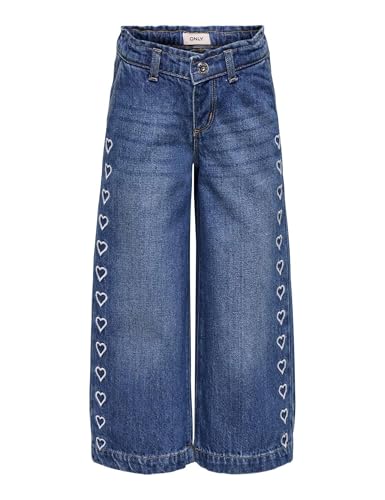 Kmgcomet Heart Wide DNM Dia3020 Noos - Pantalon denim large fille smart casual