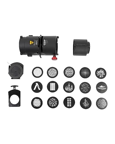Image of Amaran Spotlight SE Lighting Modifier 150c & 300c, 36 Lens Kit, Focused Beam Spotlight, Professional Light Shaping Accessory for Video, Photography, Studio Lighting