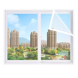 Winddichte thermische isolatiefilm, 160 x 200 cm, transparante PE-raamsjerpset, voor winter, koude, stofdichte afdichting, woningverbetering