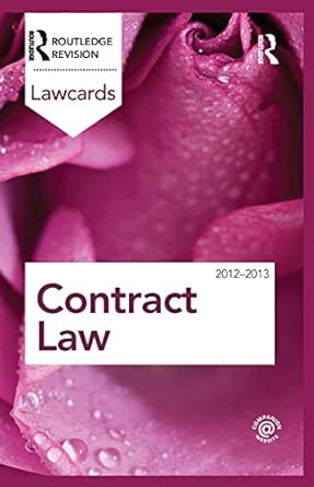 Contract Lawcards 2012-2013 8th Edition book cover