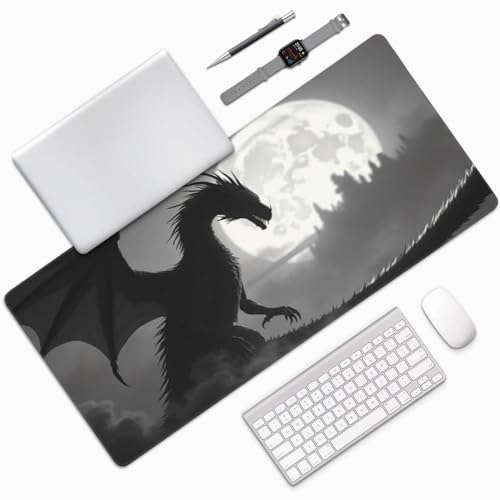 Tapis de souris de jeu grand format avec base caoutchouc pour clavier PC - 7