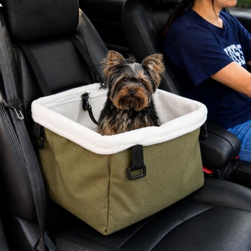 Asiento de Coche para Perros Pequeños y Gatos hasta 9 kg, Plegable