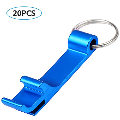 Coolty 20 stuks flesopeners met sleutelhanger, metalen sleutelhanger, bieropener, 10 kleuren - Image 7