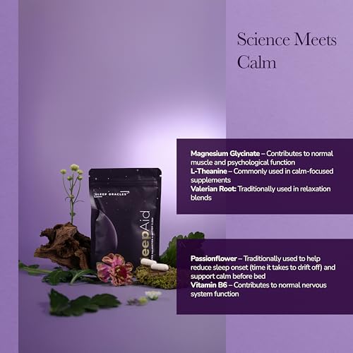 Sleep Oracles Sleep Aid | 600Mg Magnesium Glycinate With L-Theanine, Passionflower & Valerian Root Relaxation & Sleep Support Blend | Vegan & Gluten Free Night-Time Supplement For Adults | 60 Capsules - 3