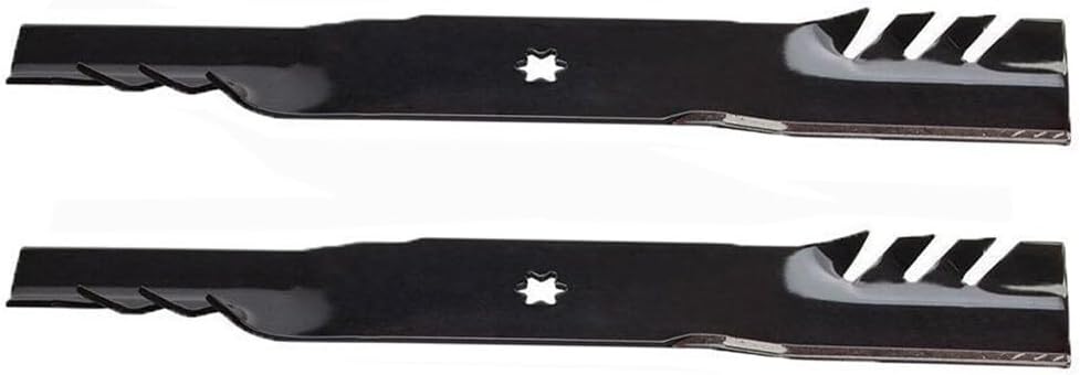 Replacement Compatible with Set of 2 598-629 Blade, G5 MTD 21-3/16 IN Replaces: Bolens: 742-0616