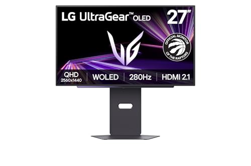 LG Gaming Monitor Ultragear OLED 27GX700A-B 27-inch/WQHD/280Hz/4th Generation Primary RGB Tandem OLED Panel/0.03ms/DCI-P3 99.5%/Maximum Brightness 1500cd/m² by LG - Used condition - CA$694.24