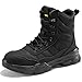 Produktbild SPIEZ Sicherheitsschuhe Herren SB PL, Leichte Arbeitsstiefel mit Reißverschluss, Durchtrittsichere Sicherheitsstiefel Herren Bequeme Arbeitsschuhe, EU45, Schwarz