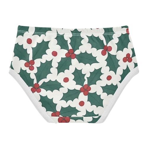 Girls' Briefs Breathable Underwear for Toddler Girls Seamless Holly Pattern2