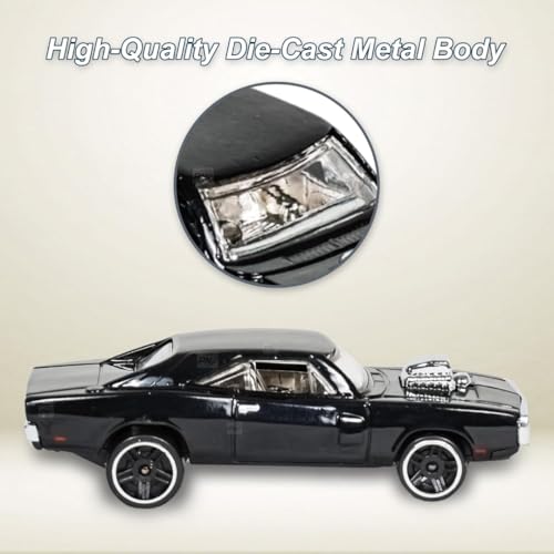 Image of PLUSPOINT Die-cast Metal Charger 1:64 Scale Model Car,Simulation Collectible Style Mini Car Alloy Body, Smooth Wheels & Realistic Display Model & Racing Toy Car for Kids, Adults & Collectors for 3+
