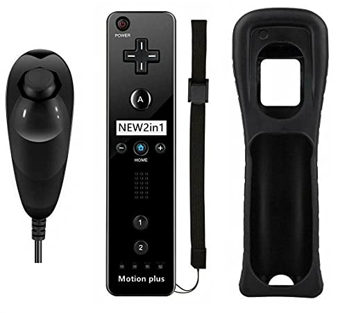 🎮 【Sostituzione perfetta per Wii】 Il telecomando Motion Plus è adatto per Wii e Wii U. Il telecomando ha un sensore di movimento integrato e un telecomando. Funziona in modo fluido e sensibile come l'originale. Sebbene sia un prodotto di terze parti, è compatibile e stabile con vari dispositivi Wii. Alimentazione tramite 2 batterie AA (non incluse).