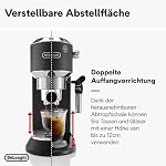 De'Longhi Dedica Style EC 685.B – Espresso Siebträgermaschine, Espressomaschine mit professionellem Milchaufschäumer, nur 15 cm breit, für Kaffeepulver oder ESE Pads, 1 l Wassertank, schwarz – Bild 5