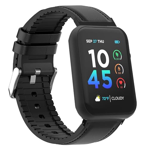 Bracelet iTouch Air 4 respirant et étanche en cuir et silicone hybride