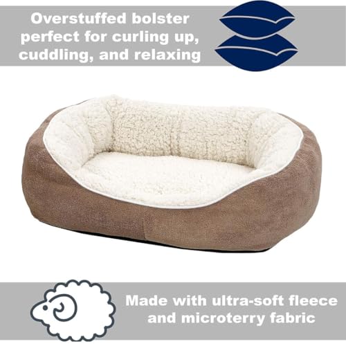 Image of Midwest Homes for Pets Cuddle Bed, Taupe, Small