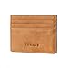 TORRO Genuine USA Leather Credit Card and Business Card Holder (Tan)