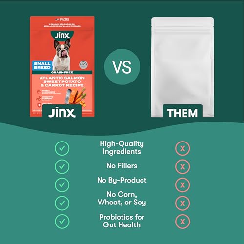 Jinx Premium Grain-Free Dry Dog Food, for All Lifestages - Real Salmon, Sweet Potato & Carrot Kibble with Superfoods for Immune Support & Probiotics for Digestive Support - No Fillers - 11.5lb - Thumbnail 5