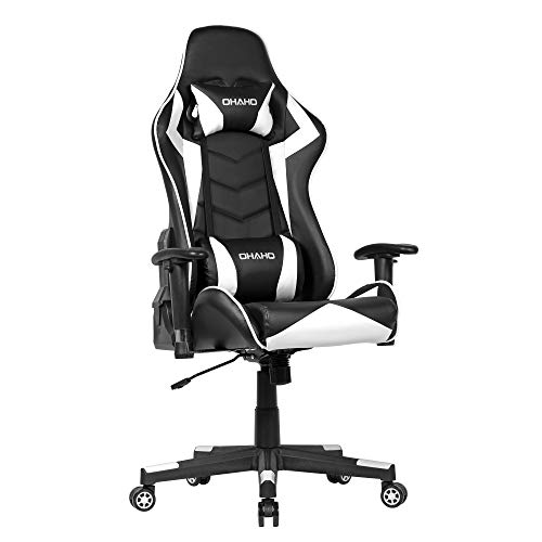 OHAHO Gaming Chair Racing Style Office Chair Adjustable Massage Lumbar