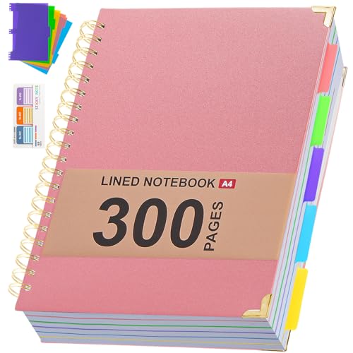 Journal à spirale A4 et grand cahier d'école pour organiser vos cours
