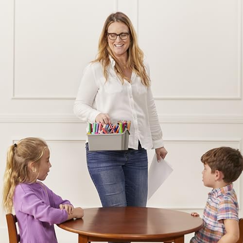 Panier à 4 compartiments robuste avec poignée centrale lot de 6 - 7