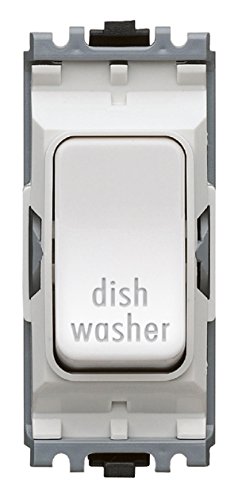 MK Electric Edge 20 Amp DP 1 Way Printed Switch Module for Dishwasher