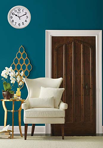 Image of Roxon Quartz 12 inch Inches Designer Wall Clock for Home /Living Room /Bedroom /Kitchen /Office (Silent Movement, White Frame)