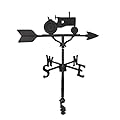 Montague Metal Products 32-Inch Weathervane with Satin Black Tractor Ornament