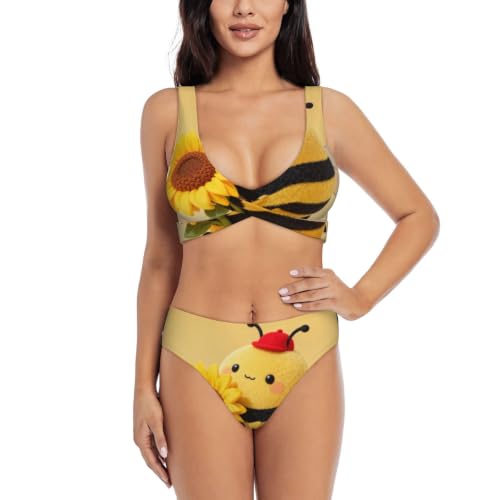 Maillot de bain deux pièces Cute Bee idéal pour vos journées farniente à la plage