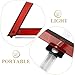 Healvian Warning Triangle, 3pcs Foldable Safety Triangle Triple Warning Kit Warning Triangle Reflector Roadside Hazard Sign Triangle Symbol for Emergency Car