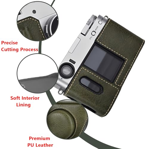 Funda protectora para cámara con correa de hombro ajustable verde X-Half 3