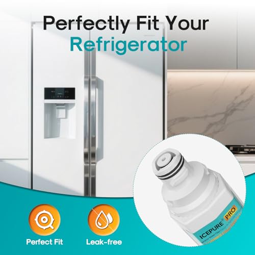 Image of ICEPURE PRO DA97-17376B Refrigerator Water Filter Replacement for Samsung HAF-QIN /EXP, HAF-QIN, RS27T5200SR WS645A RS22T5201SR RF28R7201SR RF32CG5400SR RF27CG5400SR DA97-08006C WD-F45 RWF4200AH, 3PACK
