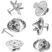 Prasacco 100 pares de broches de mariposa de embrague, broches