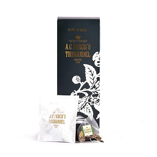 A.C. Perchs Tee | White Temple | Aromatische auswahl Feinster Chinesischer Weißer Tees mit Noten von Exotischen Früchten & Reifen Beeren | 25 Teebeutel (1X Geschenkbox) | Royal Tea | Seit 1835