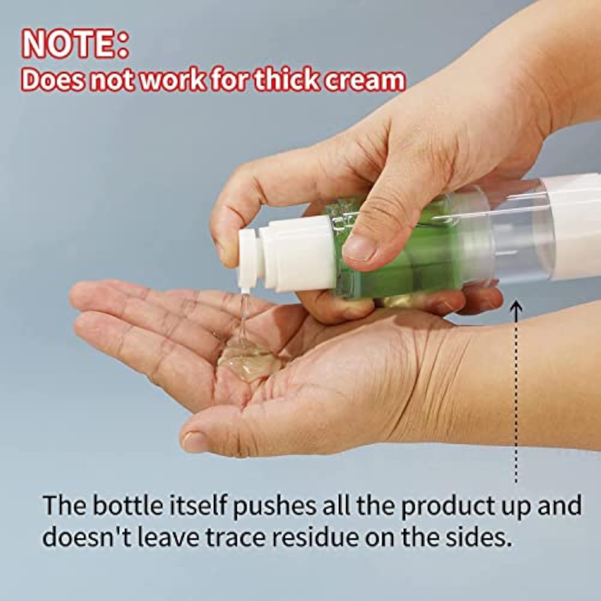 Set of 2 PCS 30 ML White Airless Bottles
