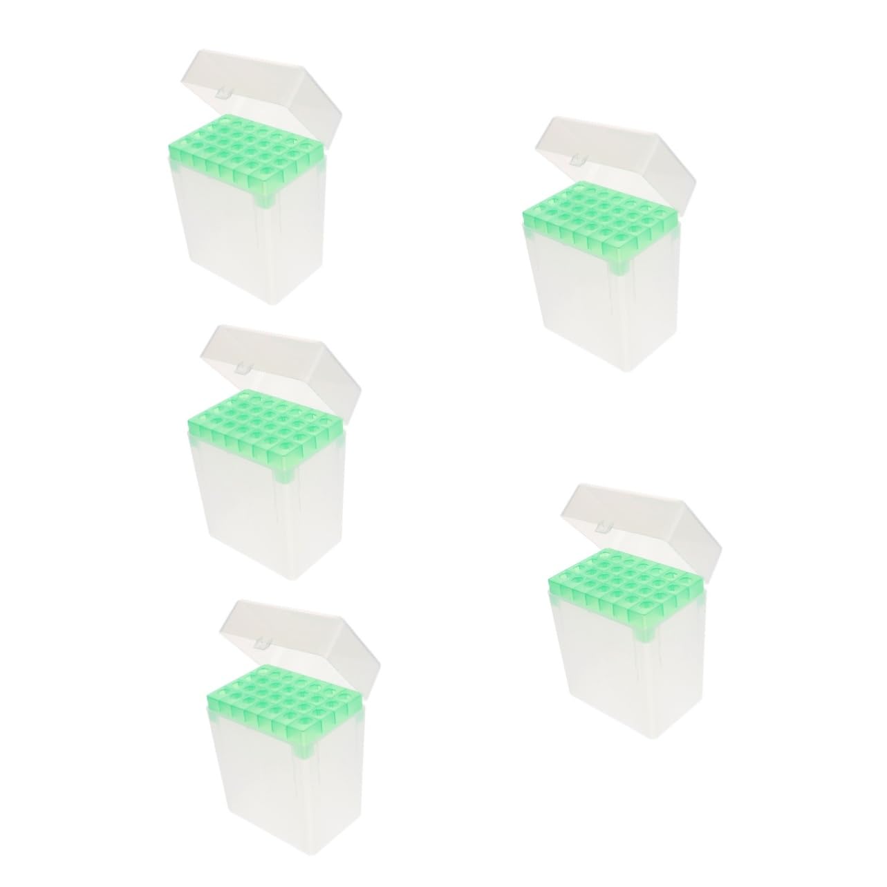 Gatuida 5pezzi Contenitore Per Provette Da Laboratorio Design Salvaspazio Portabile e Versatile Per Organizzazione e Stoccaggio Di Campioni e Materiali Di Laboratorio Capacità