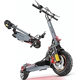 Electric Scooters Adults, 800W Motor & 28 MPH Portable Folding Commuting Eletric Scooter, Up to 25 Miles Range, 10" Off Road Tires eScooter, Dual Brake & Dual Suspension eScooter for Adult E-Scooter
