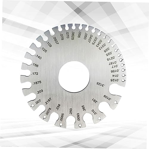 1 pieza Calibrador de lámina de acero inoxidable para inspección de soldaduras, herramienta de medición de grosor de alta precisión para soldadura y trabajo en metal miniatura 7