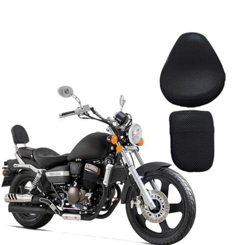 YZCSYBBF Für QIANJIANG Keeway Superlight K-Light 125 202 T-Light 250 QJ250-3B Motorrad Atmungsaktiver Mesh-Schutzkissen-Sitzbezug Sitzschoner(A)