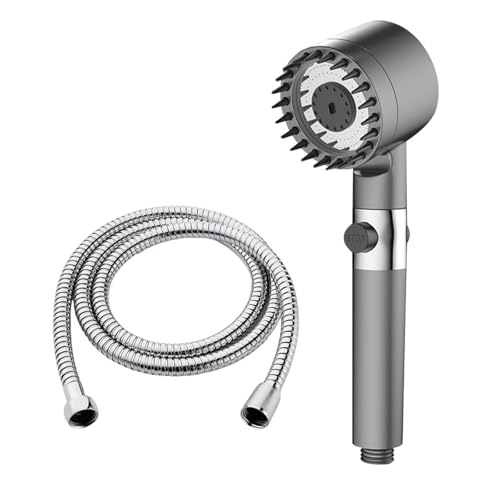 Wennala Filtro Doccia Soffione Anticalcare,Risparmio idrico soffione doccia con 6 Modalità，Tubo 1.5M，Filtro Doccia con Potente de Pulverización y Pausa