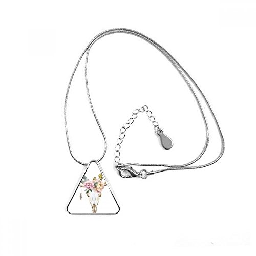 Pendentif triangle tête de cerf pour un look bohème chic au quotidien