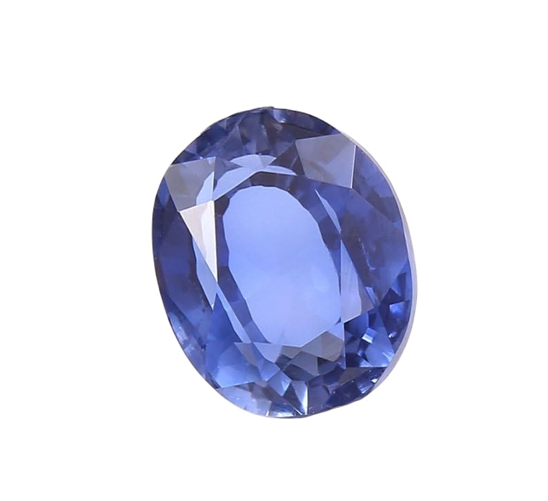 Saphir bleu du Cachemire naturel 10 x 12 mm pour bague et pendentif