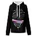 Hoodies Graphic Women Graphic Hoodie Women Womens Letter Graphic Print Hoodie Plus Size Pullover Hoodies for Women Black