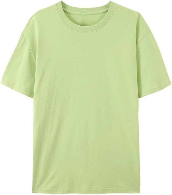 HBJWOV Fashion Cotton T-Shirts Outdoor Sports Breathable Quick Drying Short Sleeves Loose Round Neck Pullover Vest
