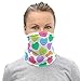 Heart Candy Pattern#16841 Neck Gaiter Face Cover Scarf Stitched Unisex | Breathable Fabric | Stretch Fabric