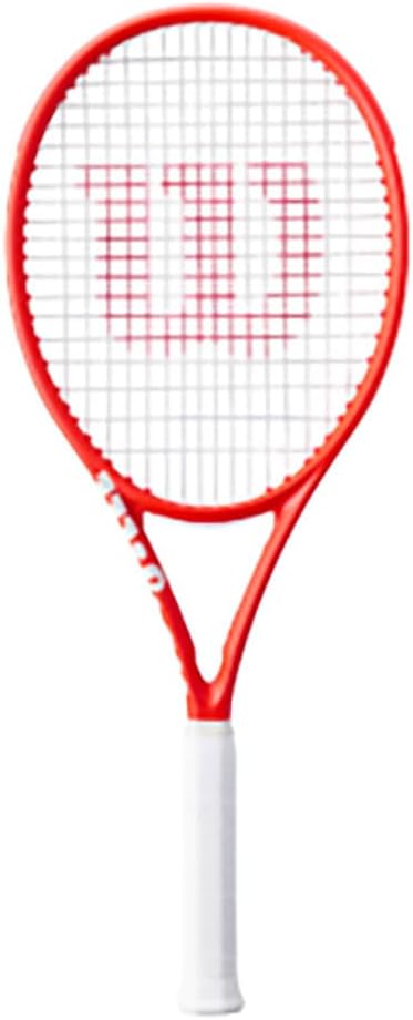 Wilson Clash 100 V3 Reverse Adult Performance Tennis Racket - Grip Size 3-4 3/8", Strung with Sensation 16 Natural at Mid Range Tension