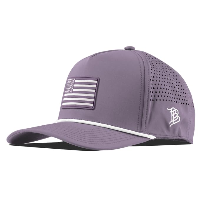 Image of Branded Bills Heritage Old Glory PVC 5-Panel Performance Hat for Men | Baseball Cap