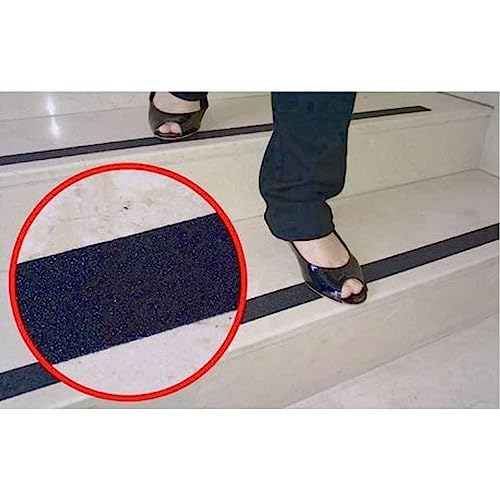 Image of Grip Tape Roll||Anti Slip Step Treads||Waterproof Outdoor Grip Tape for Stairs||Non Skid /Nonslip, Safety, High Friction, Strong Abrasive for Boats, Steps, Ramp, Ladder(Pack of 1)(5 M x 5 CM).