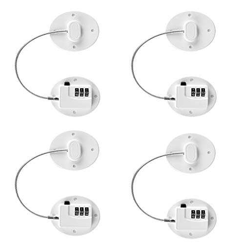 Verrou de réfrigérateur lot de 4 bloque porte bébé sans perçage armoire