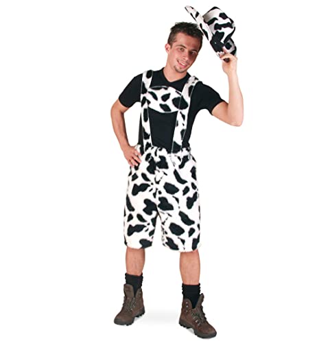 narrenwelt Kuh Hose Plüsch schwarz/weiß kurze Kuhhose Latzhose Bayern Gaudi Fest im Oktober Gr. XL Cover