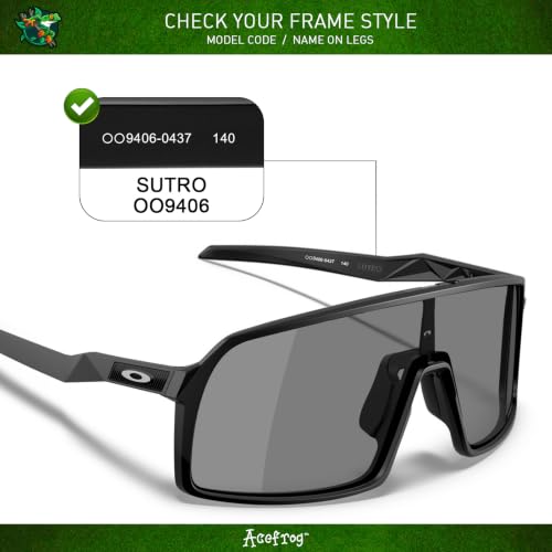 Image of Acefrog 5 Pieces Polarized Replacement Lenses for Oakley Sutro OO9406 Sunglasses, Perfectly Fit, Shatterproof, Anti-scratch, Value Pack